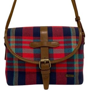 Ciesta Fruit Tartan Camera Shoulder Bag - Korean Designer- Like New